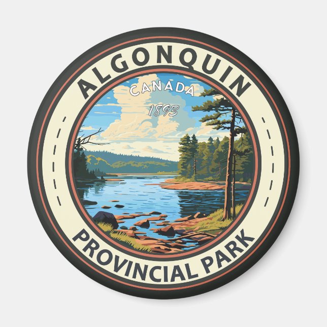 Algonquin Provincial Park Travel Art Vintage Magnet (Front)
