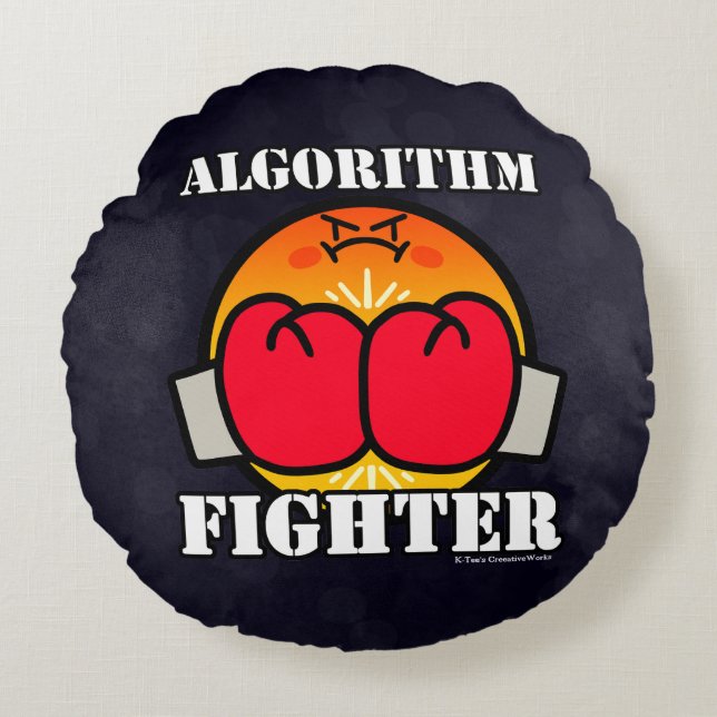 Algorithm Fighter Round Cushion (Front)