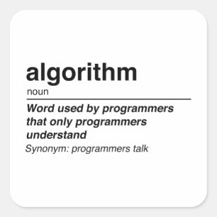 Algorithm Square Sticker