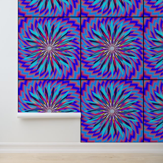 Algorithmic colourful mandala wall art decor  (Application)