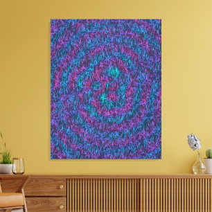 Algorithmic Mathematical Art Pattern Canvas Print