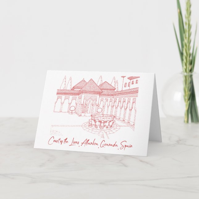 Alhambra Court of the Lions 2 Card (Front)