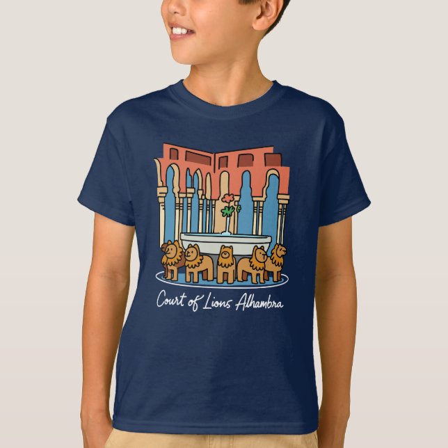 Alhambra Court of the Lions 3 T-Shirt (Front)