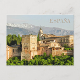 Alhambra de Granada postal service in Andalucía, Postcard