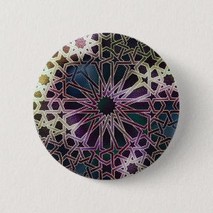 Alhambra Design 6 Cm Round Badge