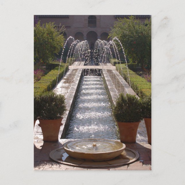Alhambra Fountain Postcard (Front)