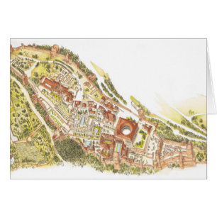 Alhambra Granada Spain. Aerial view