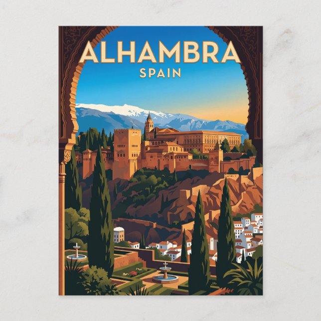 Alhambra, Granada Spain Postcard (Front)
