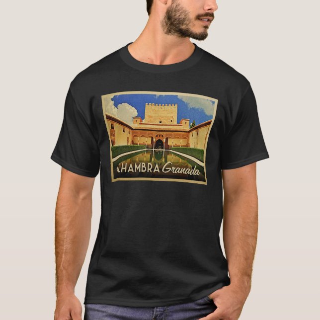 Alhambra Granada Spain T-Shirt (Front)