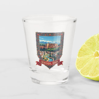 Alhambra Granada Spain Travel Shot Glass