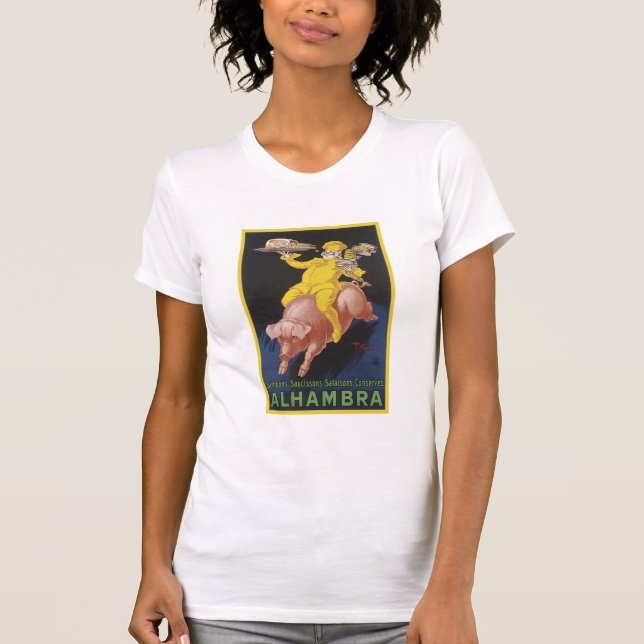 Alhambra Ham Flying Pig Ad T-Shirt (Front)