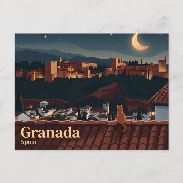 Alhambra Palace Spain Postcard (Front)