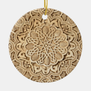 Alhambra pattern ceramic tree decoration