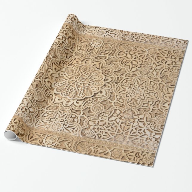 Alhambra pattern wrapping paper (Unrolled)