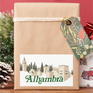 Alhambra Rectangular Sticker