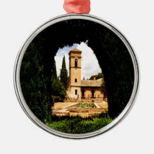 alhambra spain hedge church metal tree decoration