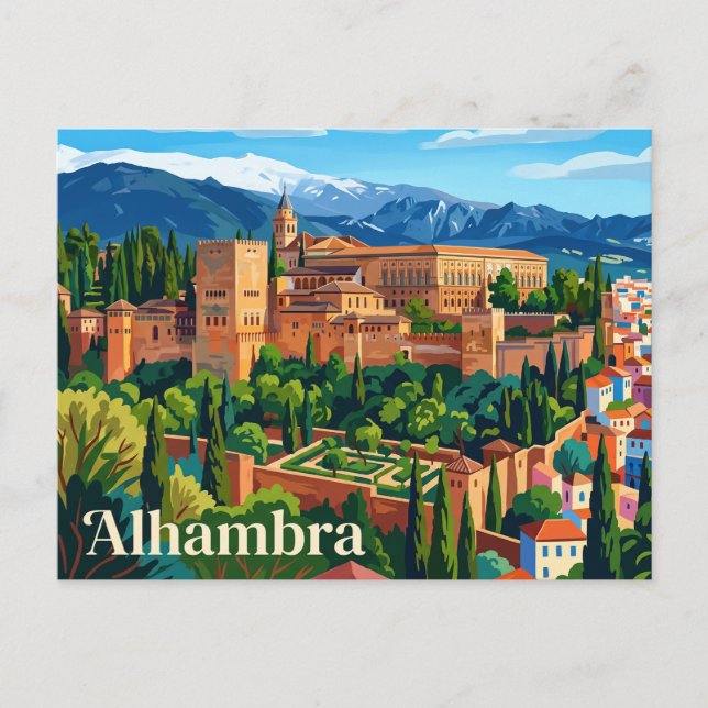 Alhambra Spain Postcard (Front)