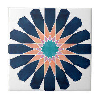 Alhambra tiles colourful flowers