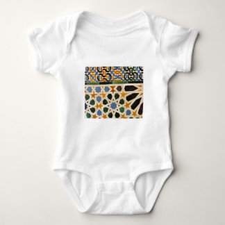 Alhambra Wall Tile #3 Baby Bodysuit