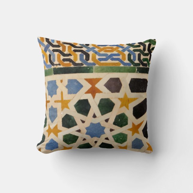 Alhambra Wall Tile #3 Cushion (Front)