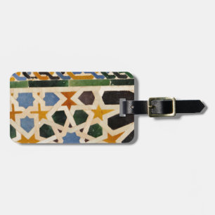 Alhambra Wall Tile #3 Luggage Tag