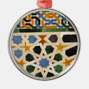 Alhambra Wall Tile #3 Metal Tree Decoration