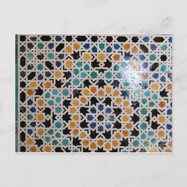 Alhambra Wall Tile #9 Postcard (Front)