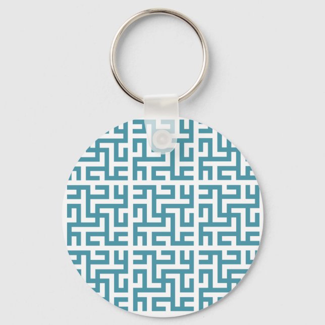 Ali grid-blue key ring (Front)