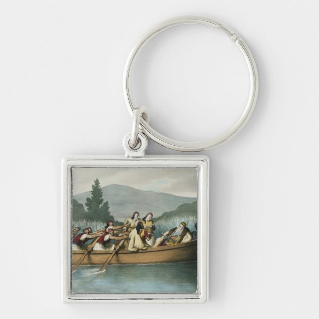 Ali Pasha (1741-1822) of Janina hunting on Lake Bu Key Ring (Front)
