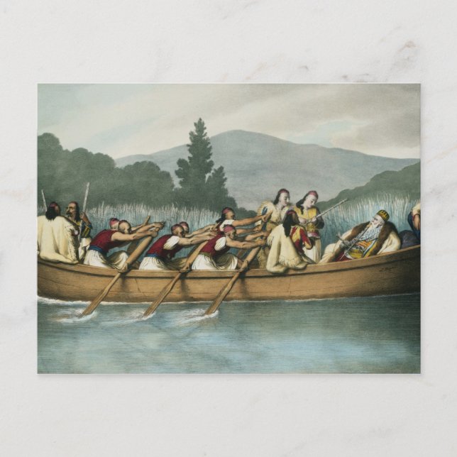 Ali Pasha (1741-1822) of Janina hunting on Lake Bu Postcard (Front)