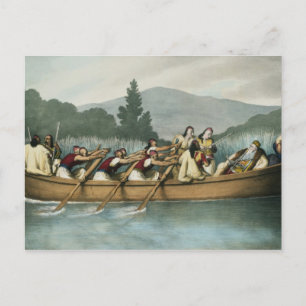 Ali Pasha (1741-1822) of Janina hunting on Lake Bu Postcard