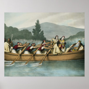 Ali Pasha (1741-1822) of Janina hunting on Lake Bu Poster