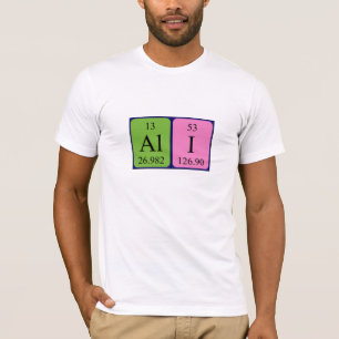 Ali periodic table name shirt