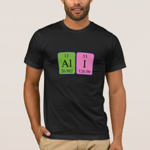 Ali periodic table name shirt