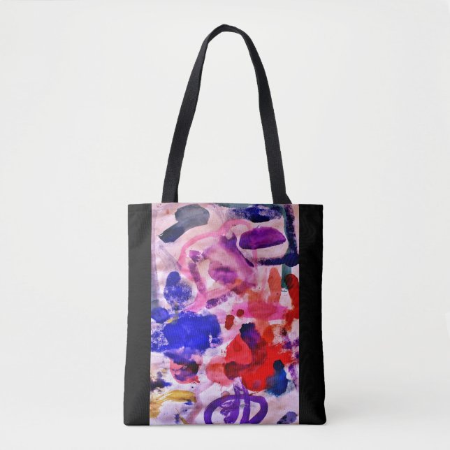 Alia's Watercolor Art Tote Bag (Front)