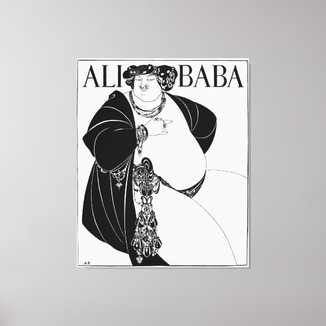 Alibaba cover illustration canvas print (Front)