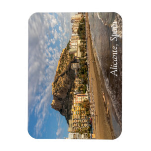 Alicante Beach at sunrise, Spain Magnet