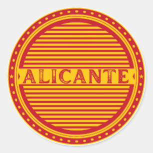 Alicante City Pride Emblem – Spanish Identity Classic Round Sticker