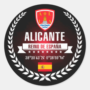 Alicante Classic Round Sticker