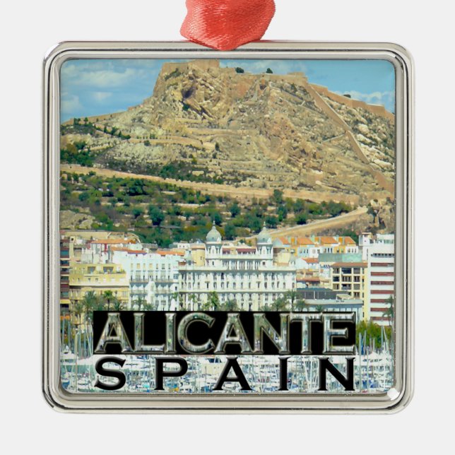 Alicante Metal Tree Decoration (Front)