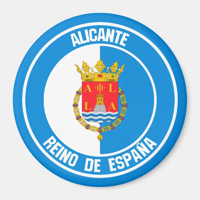 Alicante Round Emblem Magnet (Front)