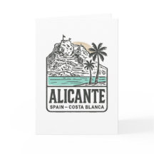 Alicante Sketch Santa Bárbara Castle Costa Blanca 