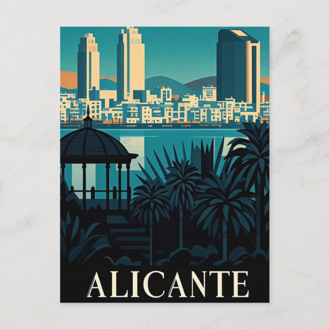 Alicante Spain Postcard (Front)