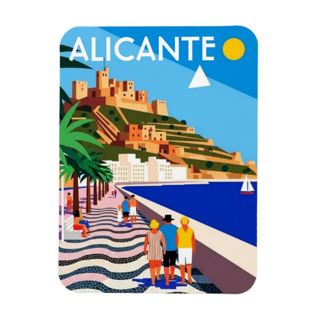 Alicante Spain Travel Magnet (Vertical)