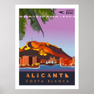 Alicante Travel Poster
