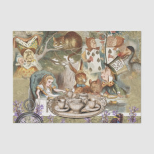 Alice Adventures Classic Wonderland Tea Party Tissue Paper