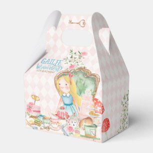 Alice Adventures in Woderland Birthday Tea Party Favour Box