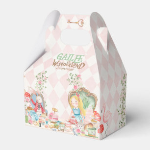 Alice Adventures in Woderland Birthday Tea Party Favour Box