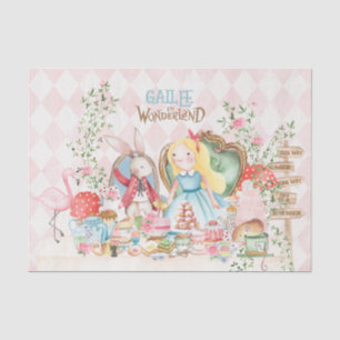 Alice Adventures in Woderland Birthday Tea Party Tissue Paper