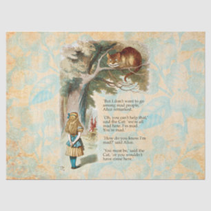 Alice Adventures in Wonderland Cheshire Cat Tissue Paper